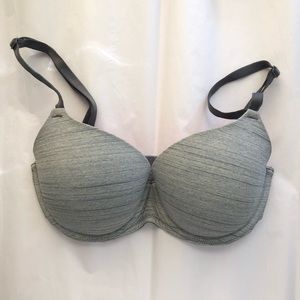 Grey PINK Bra